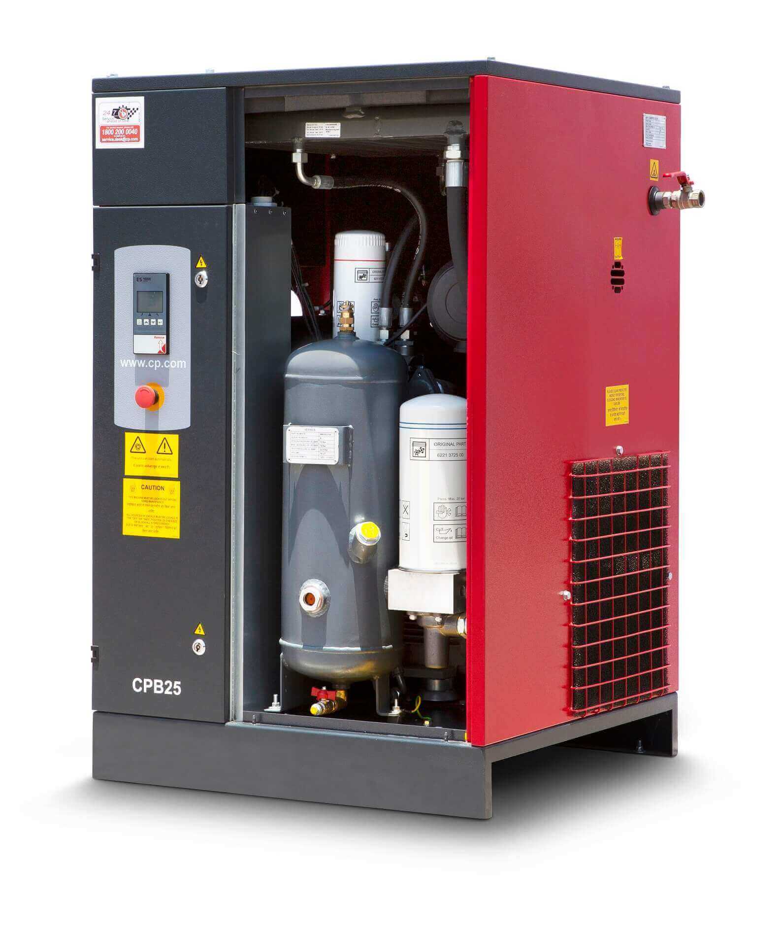Stationery Oil Injected Screw Compressor- Qualitech Industrial Products